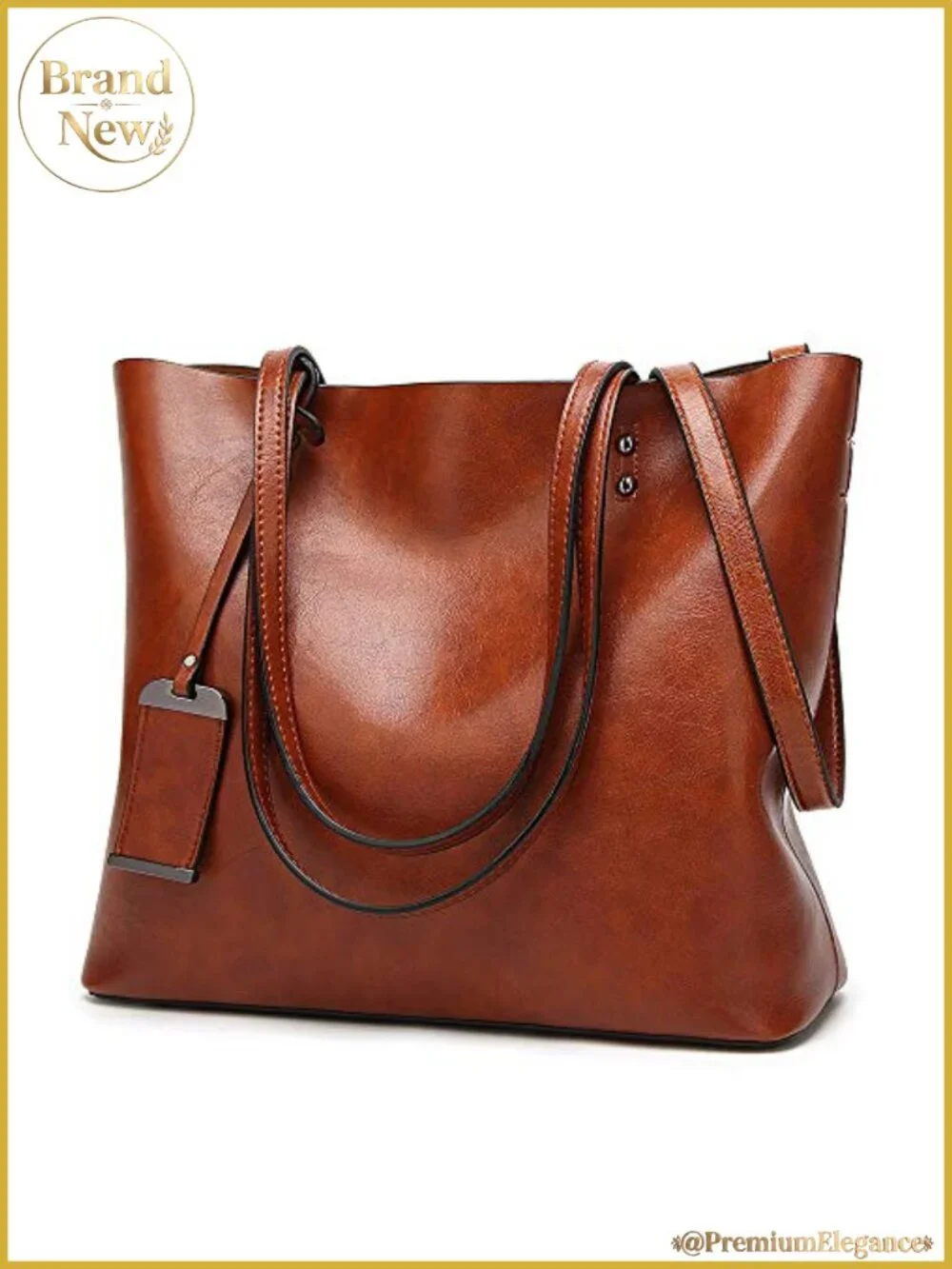 Women's Leather Satchel Handbag Top Handle Shoulder Bag Tote Purse with